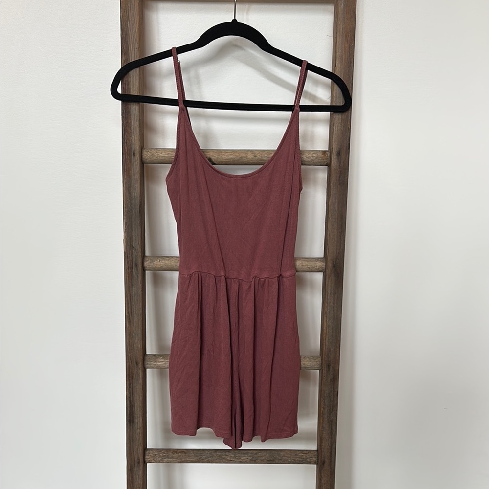 Women's Mauve Spaghetti-strap Romper